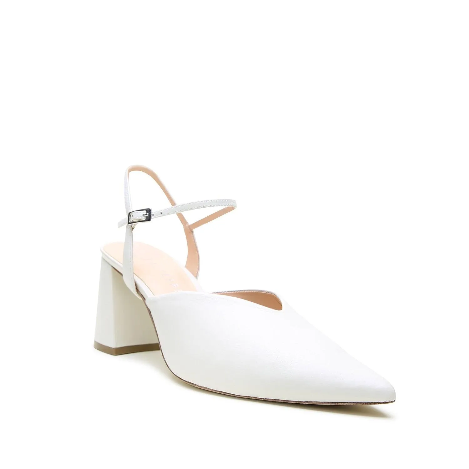 White V Mule   Amal Strap