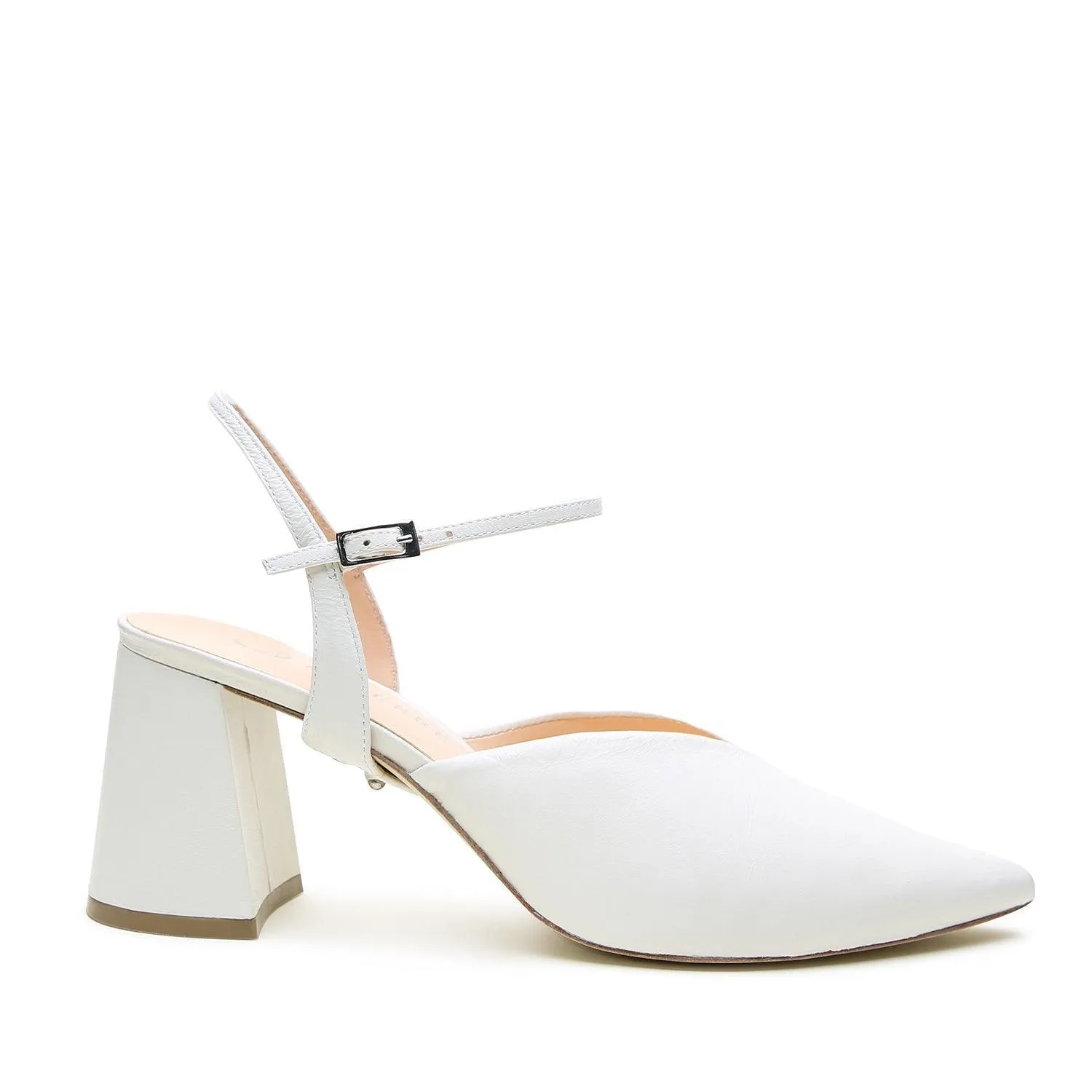 White V Mule   Amal Strap