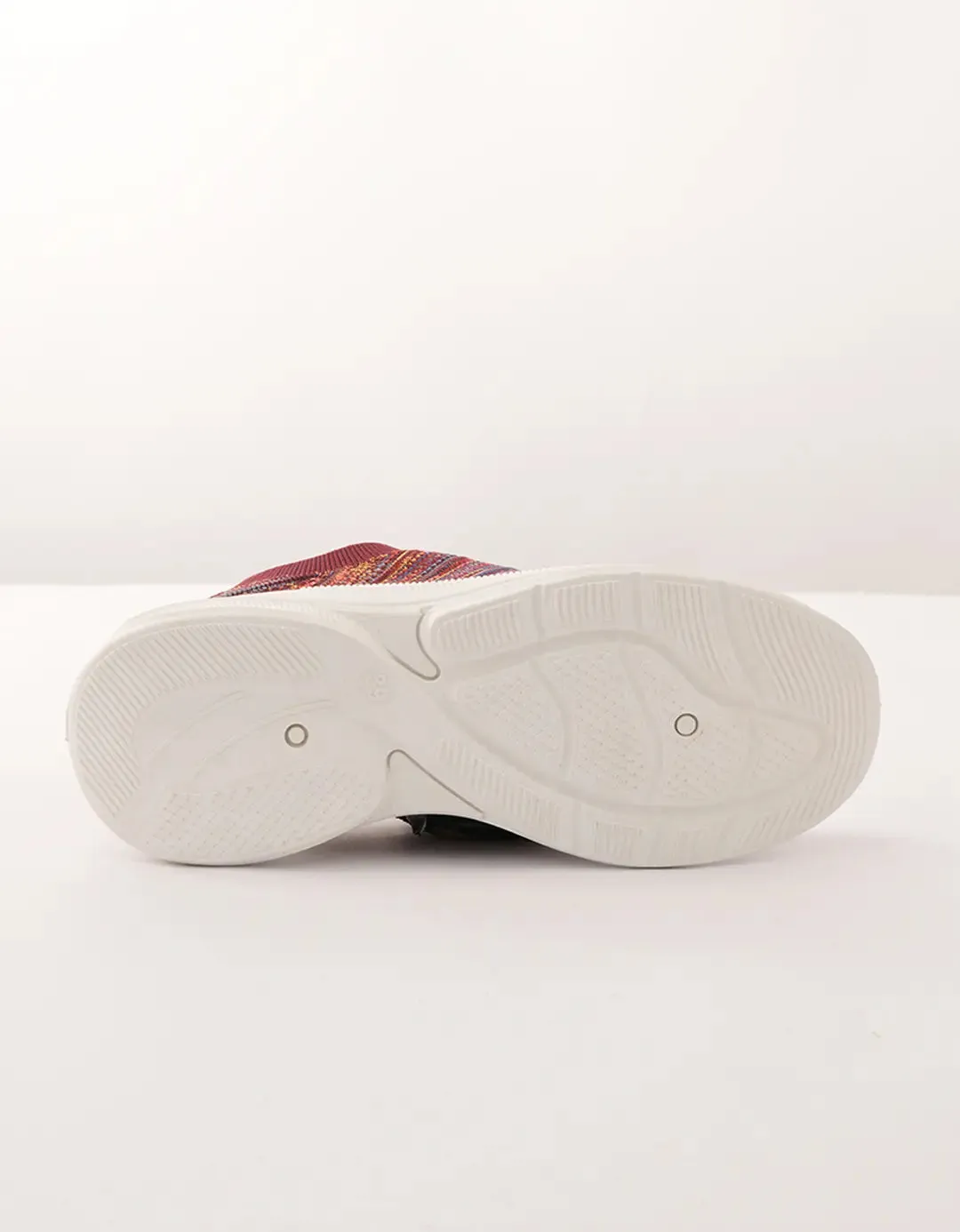 Women Maroon Melange Slip-On Sneakers