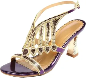Womens Buckle Strap Back Strap Square Heel Open Side Vamp Basic Sandals Leather Rhinestone High Heel Wedding Summer Sandals