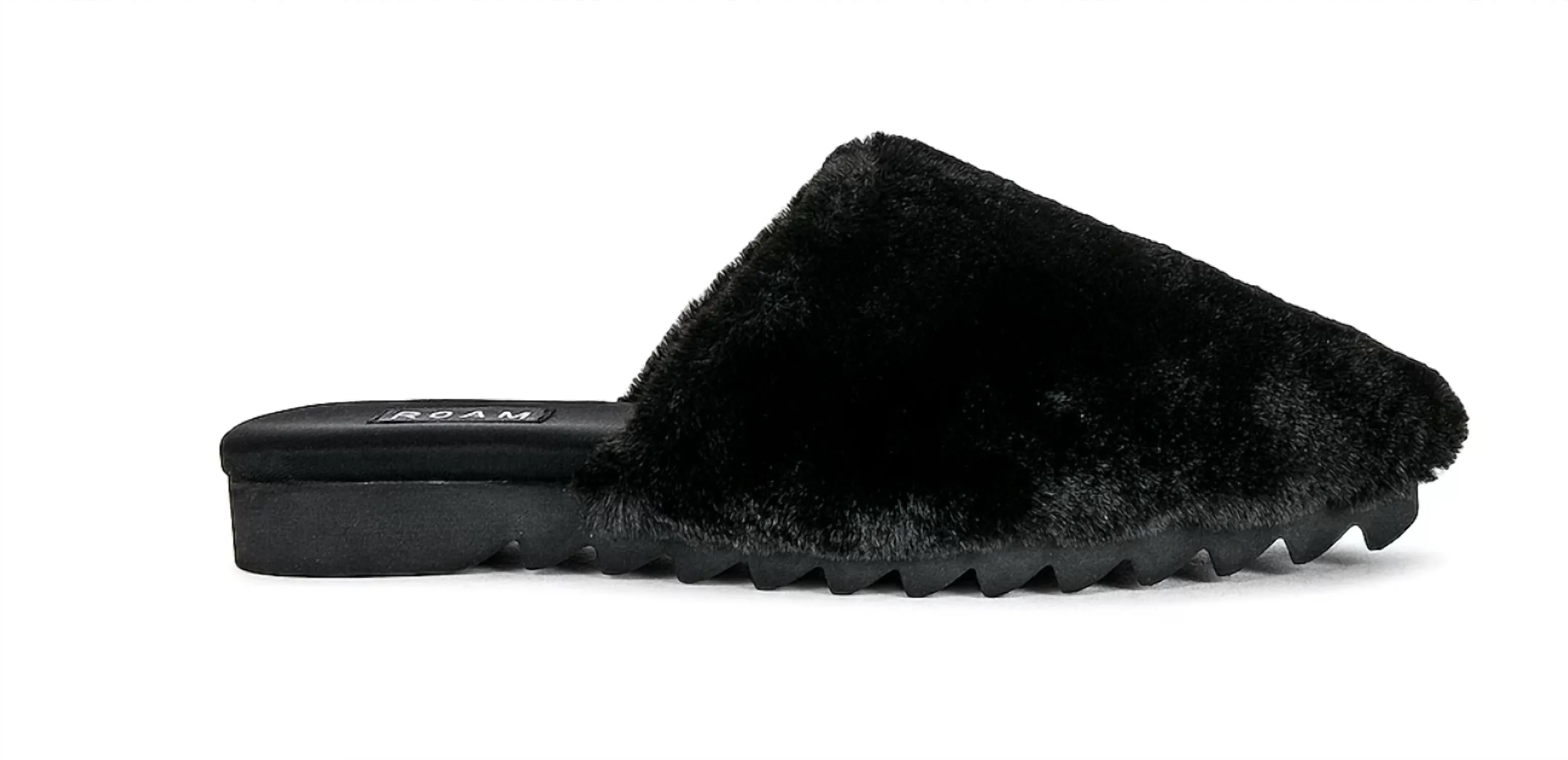 Women's Cloud Mule In Faux Fur In Black