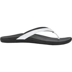 Women's OluKai Ho'opio White/Onyx Synthetic