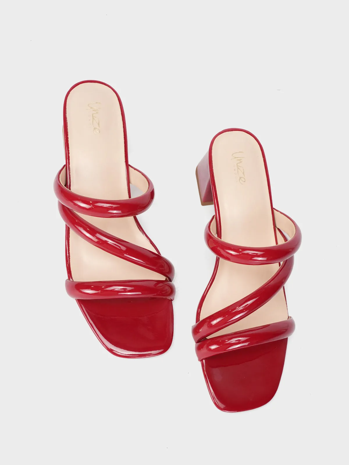 Womens "NEREUS" Patent Casual Sandals