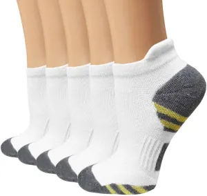 yeuG Ankle Compression Socks Women and Men 5 Pairs - Circulation Arch Support Copper Plantar Fasciitis Running Socks