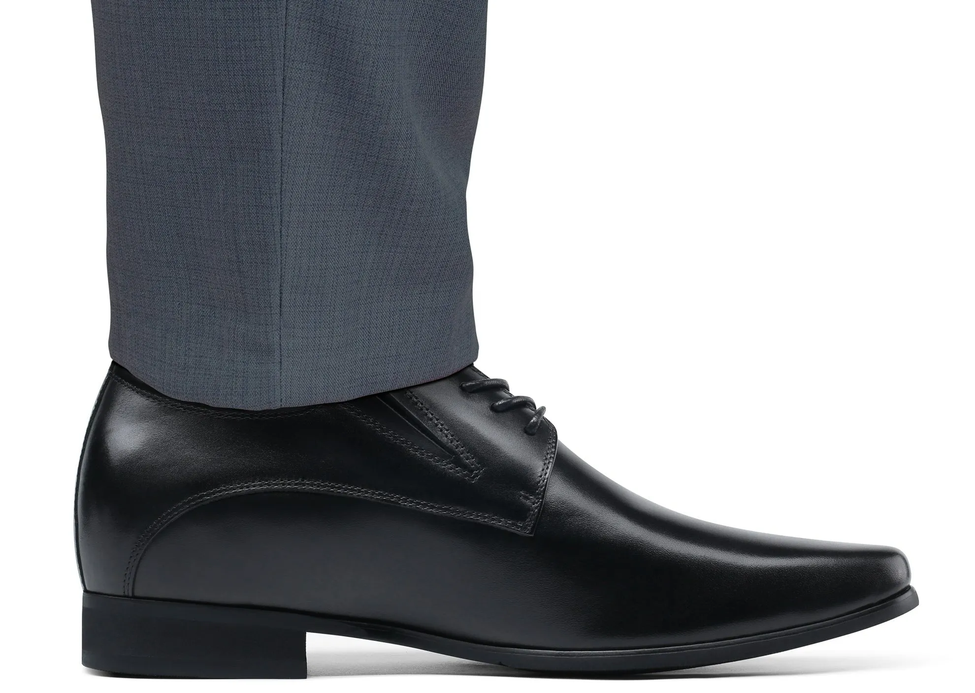 ZEUS BLACK  | 7CM TALLER ELEVATOR SHOES