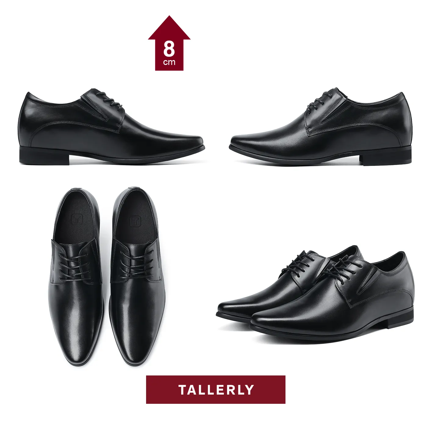ZEUS BLACK  | 7CM TALLER ELEVATOR SHOES